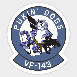 Grumman F-14 Tomcat - VF-143 Pukin' Dogs Sticker